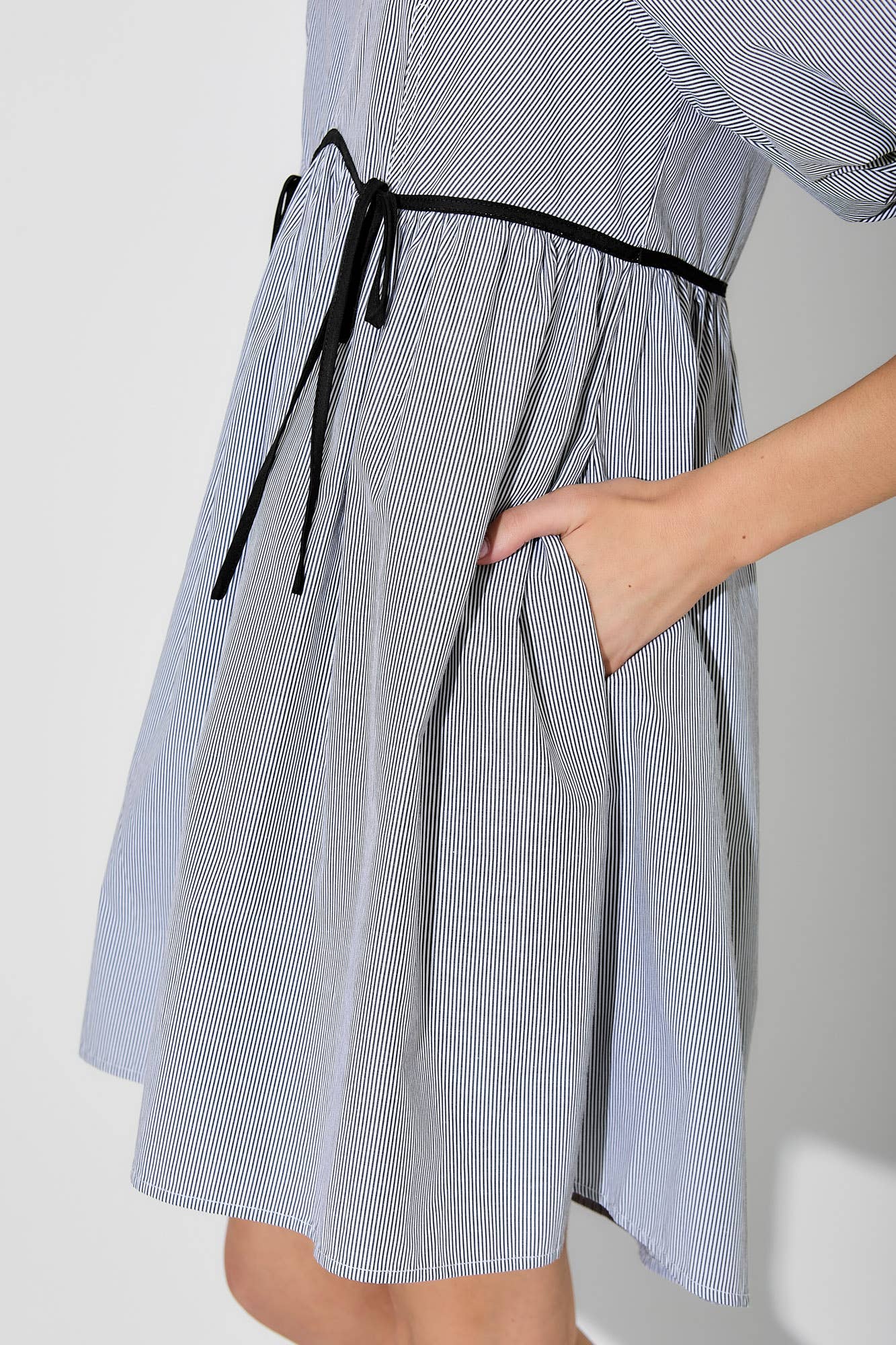 pin stripe mini dress