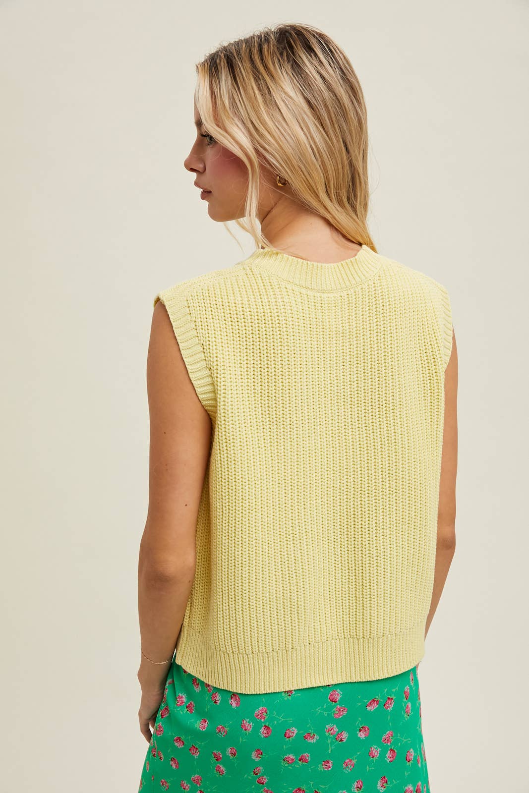 daisy sweater vest
