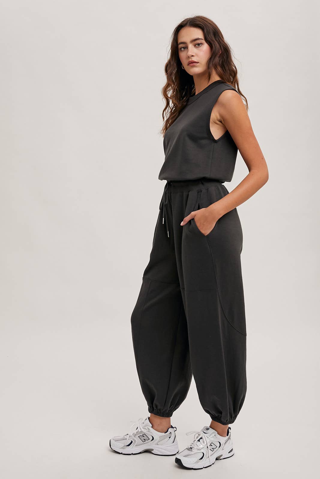 black athletic jumper
