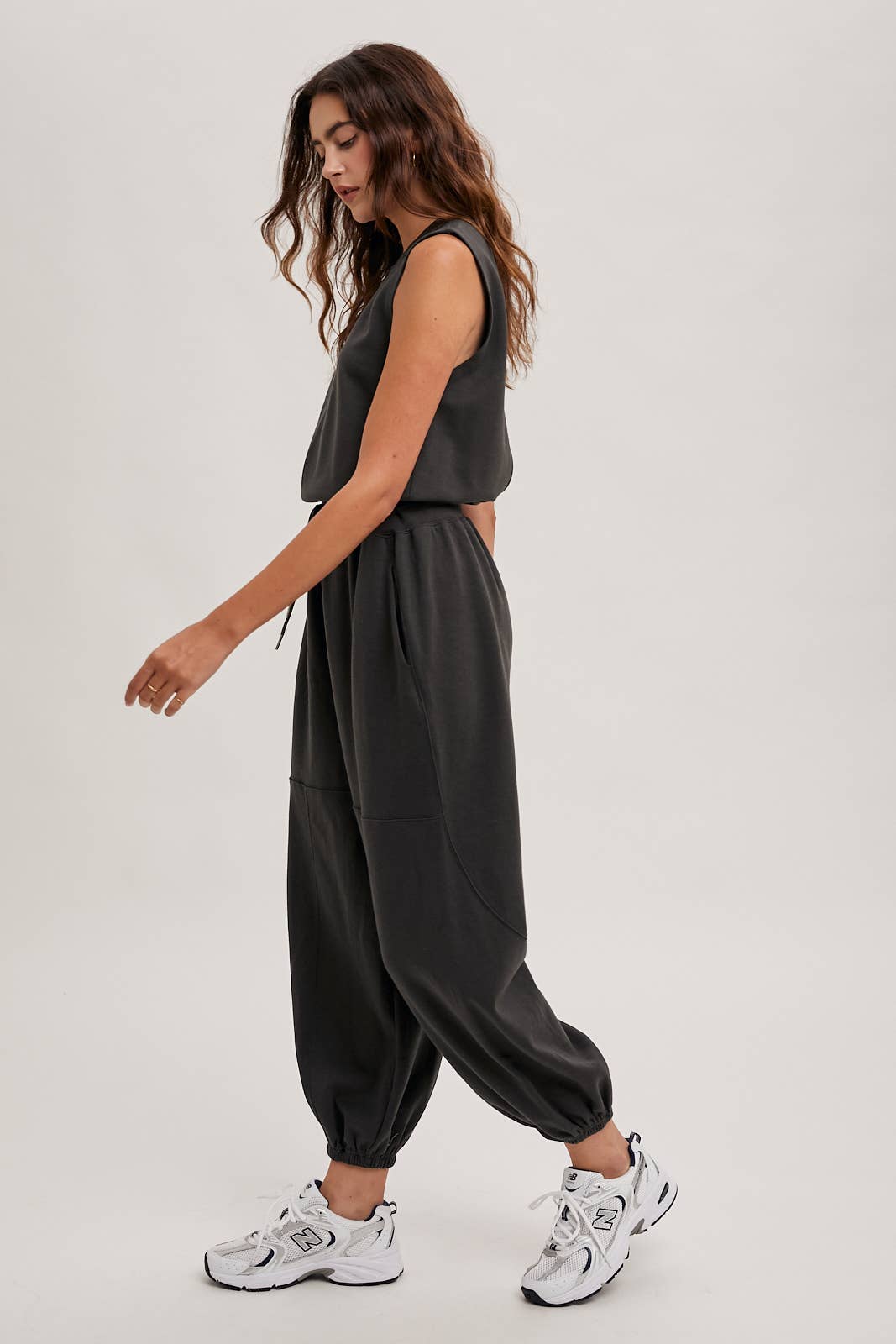 black athletic jumper