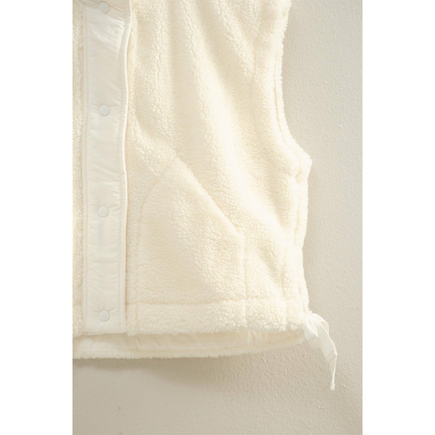 ivory sherpa vest
