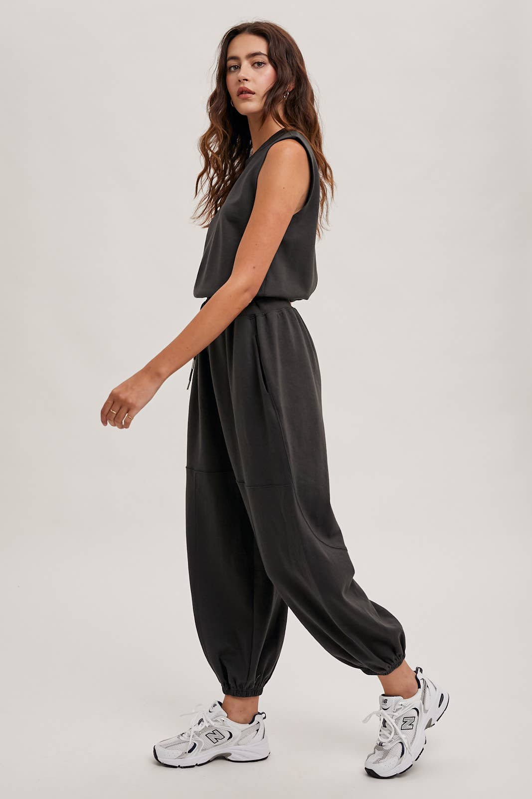 black athletic jumper