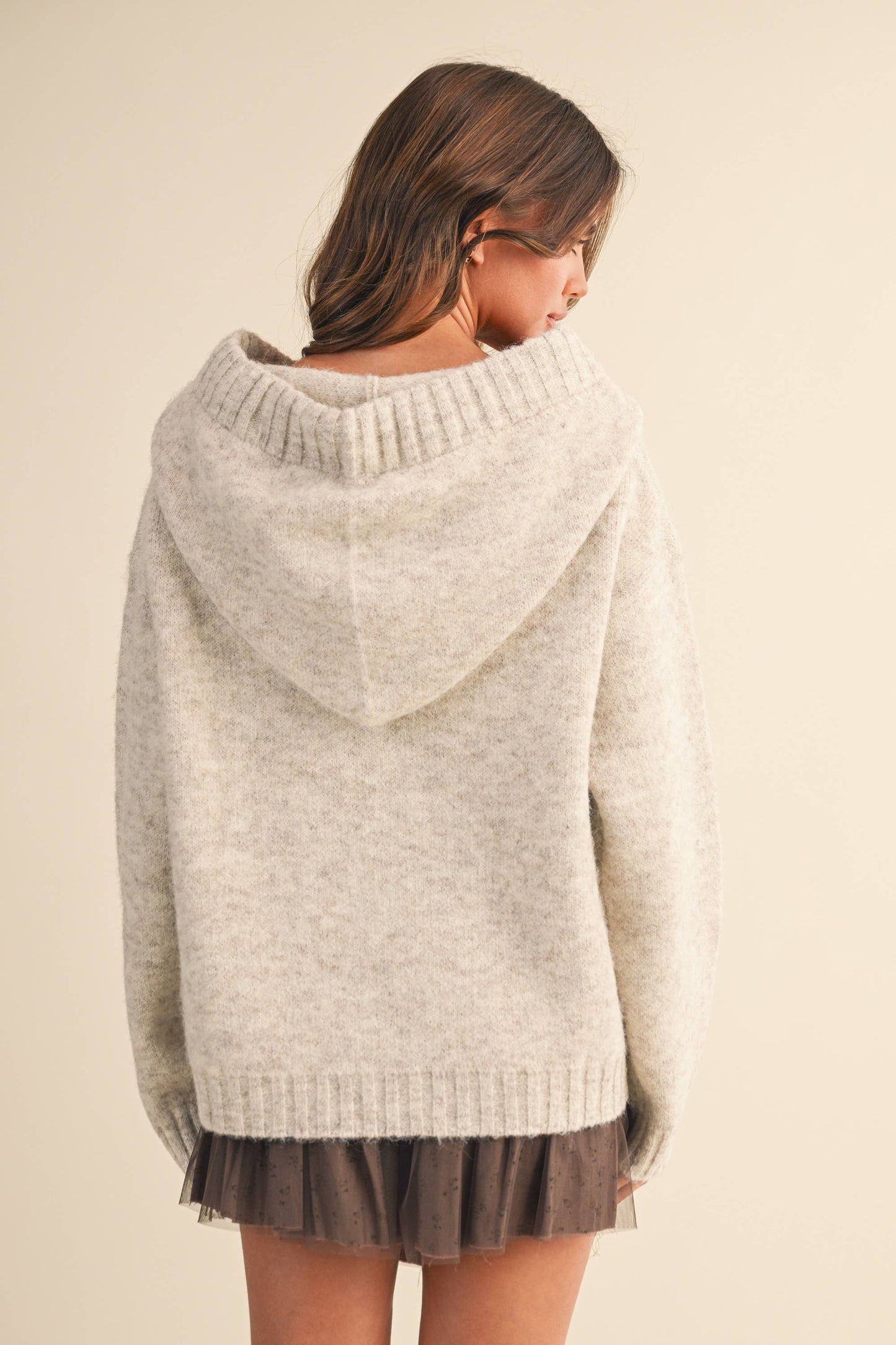 oversized ribbon hoodie