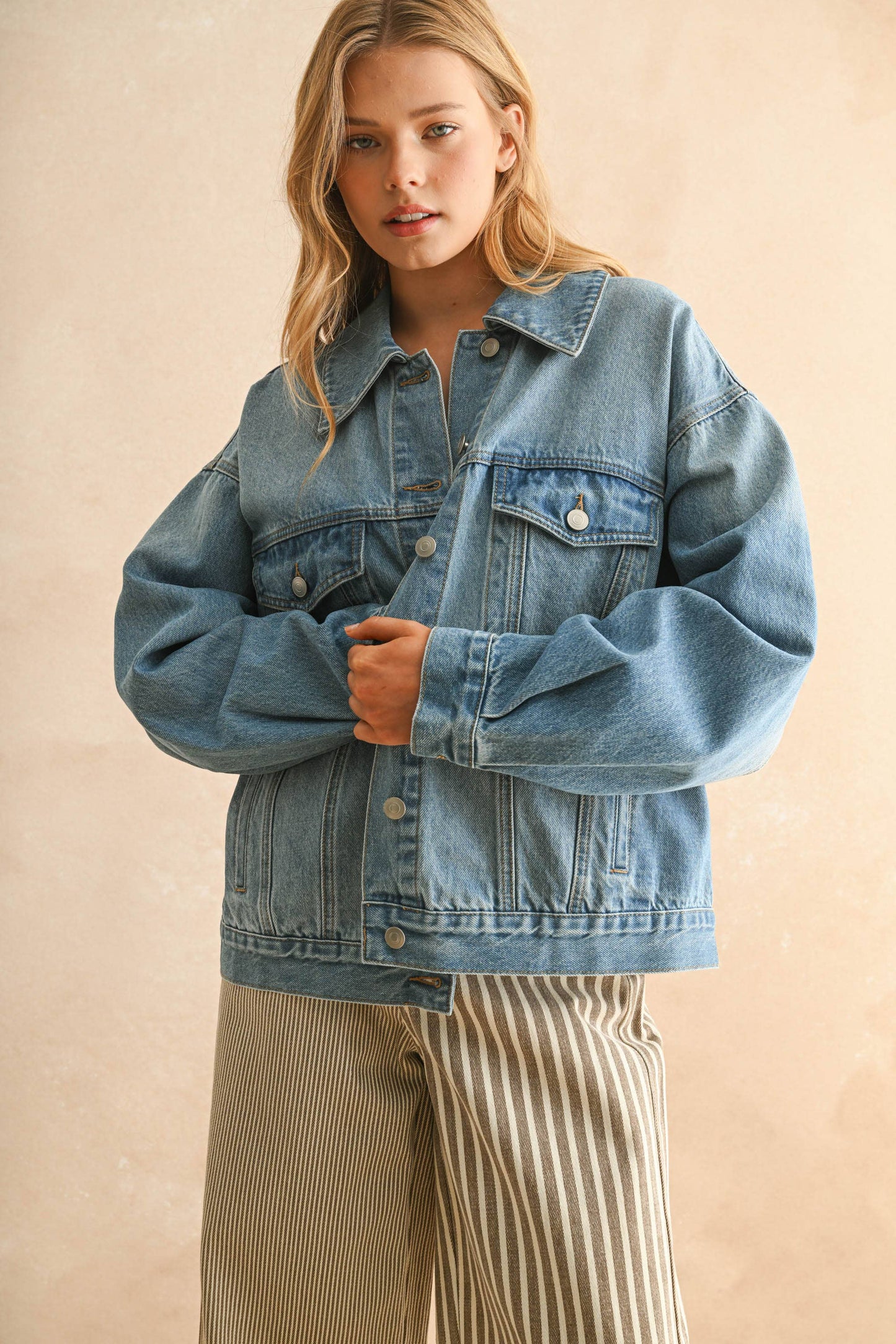 everyday oversized denim jacket