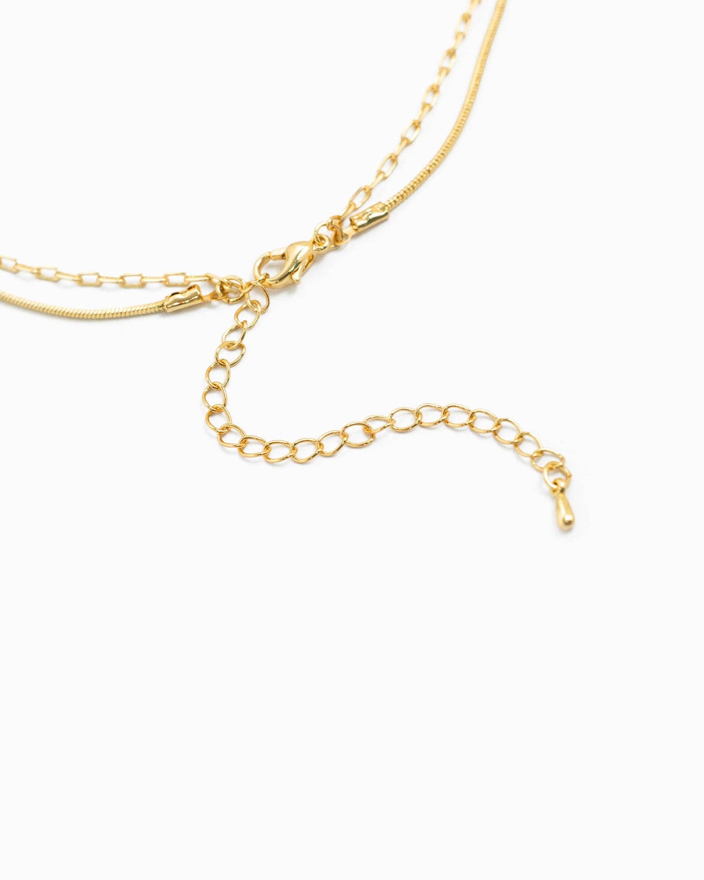 double dainty necklace