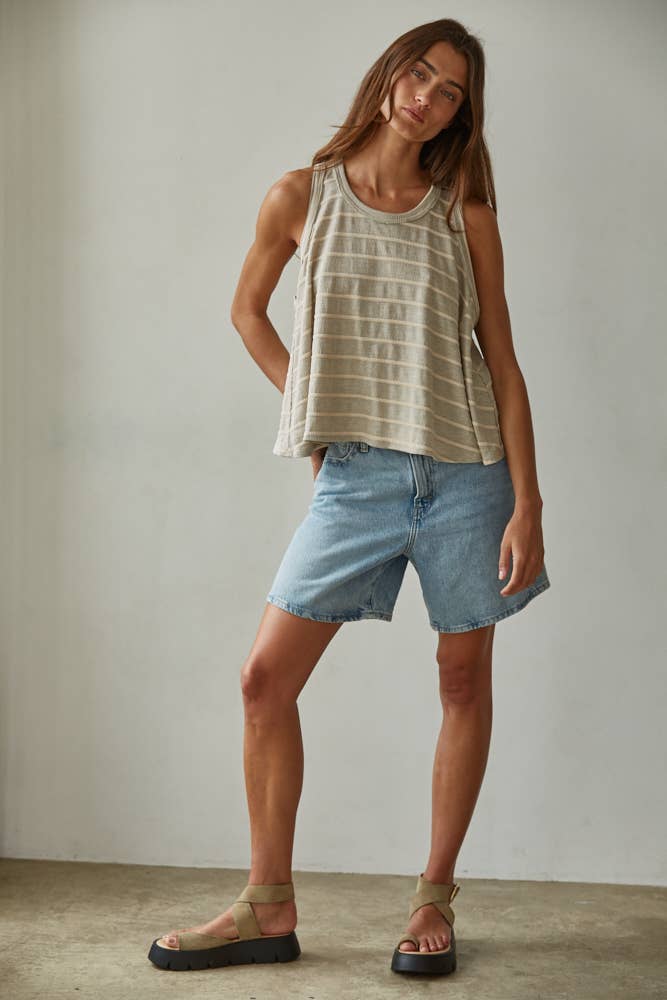 sophia ribbed tank