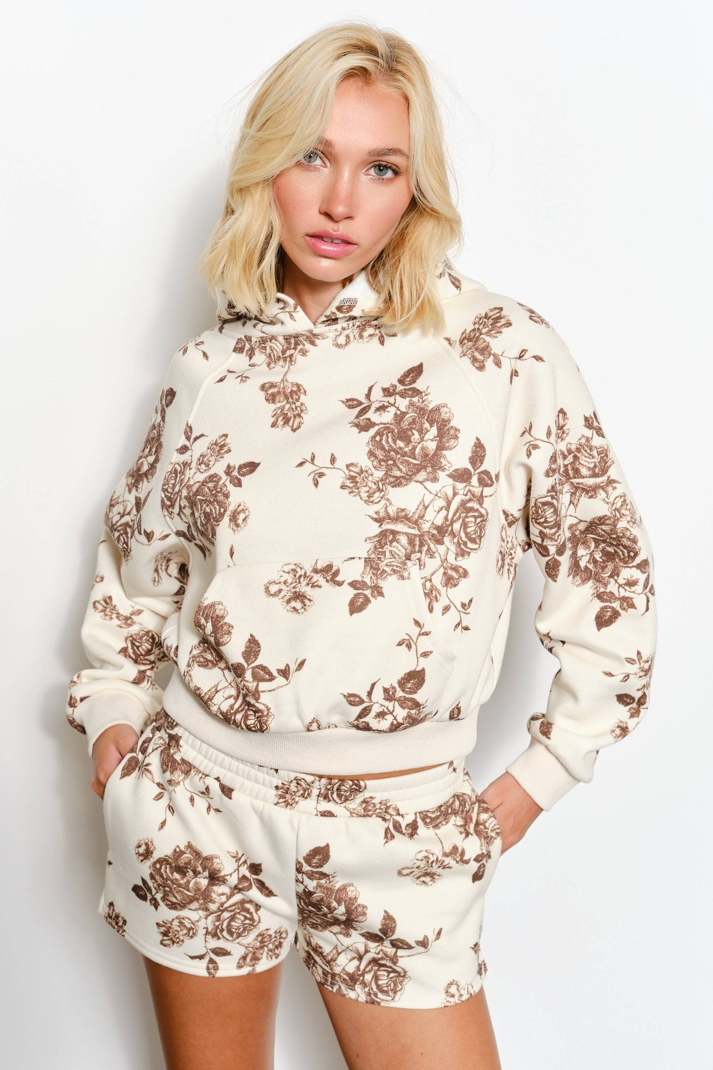 fall floral hoodie