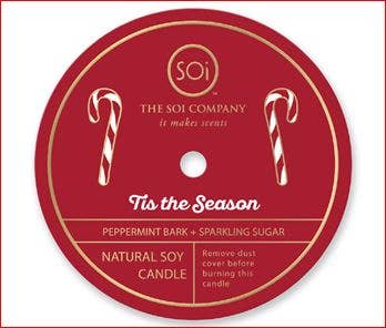candy cane holiday confetti icon candle