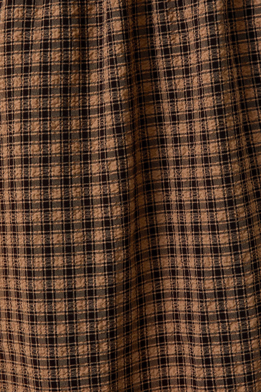 gingham smocked midi dress