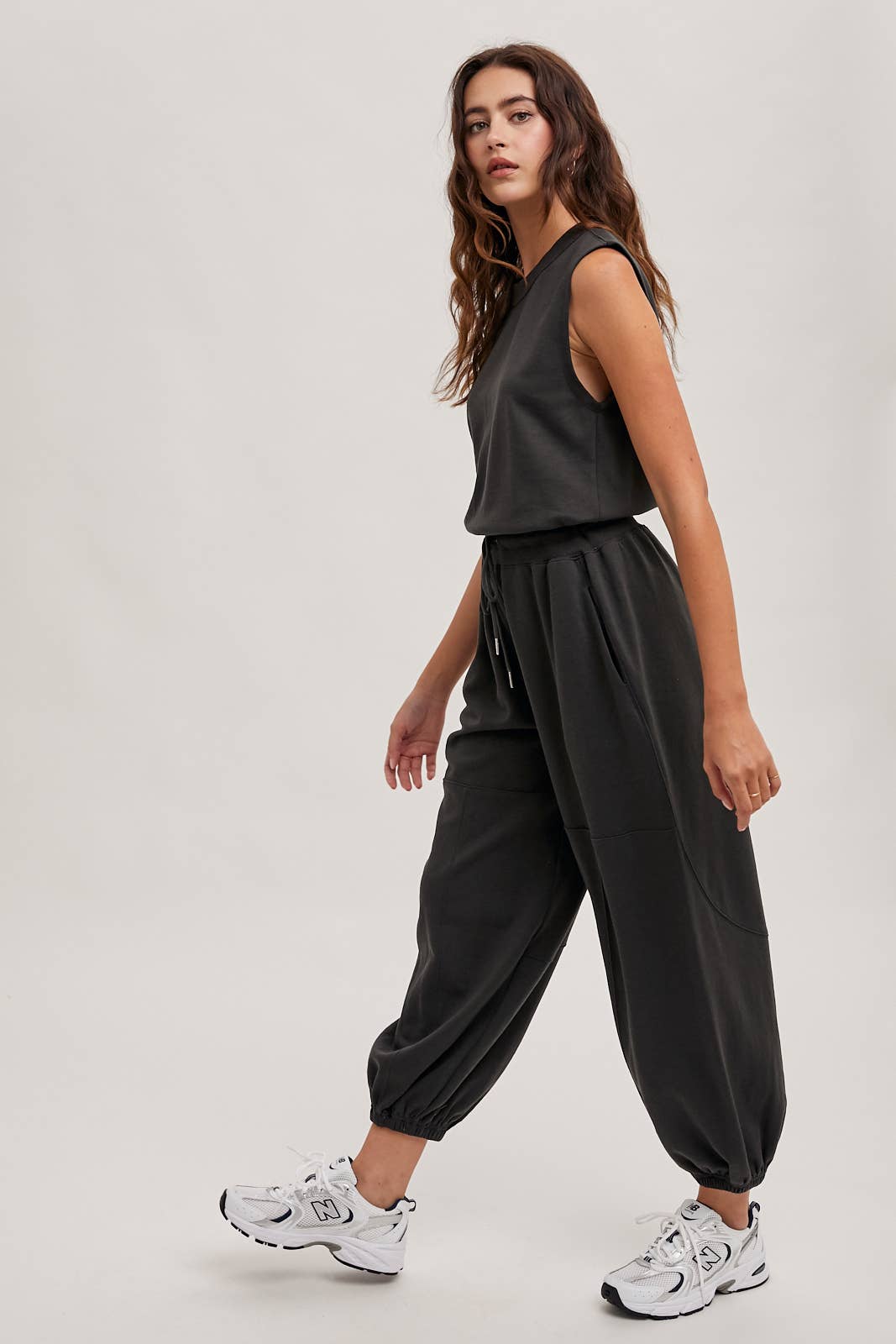 black athletic jumper
