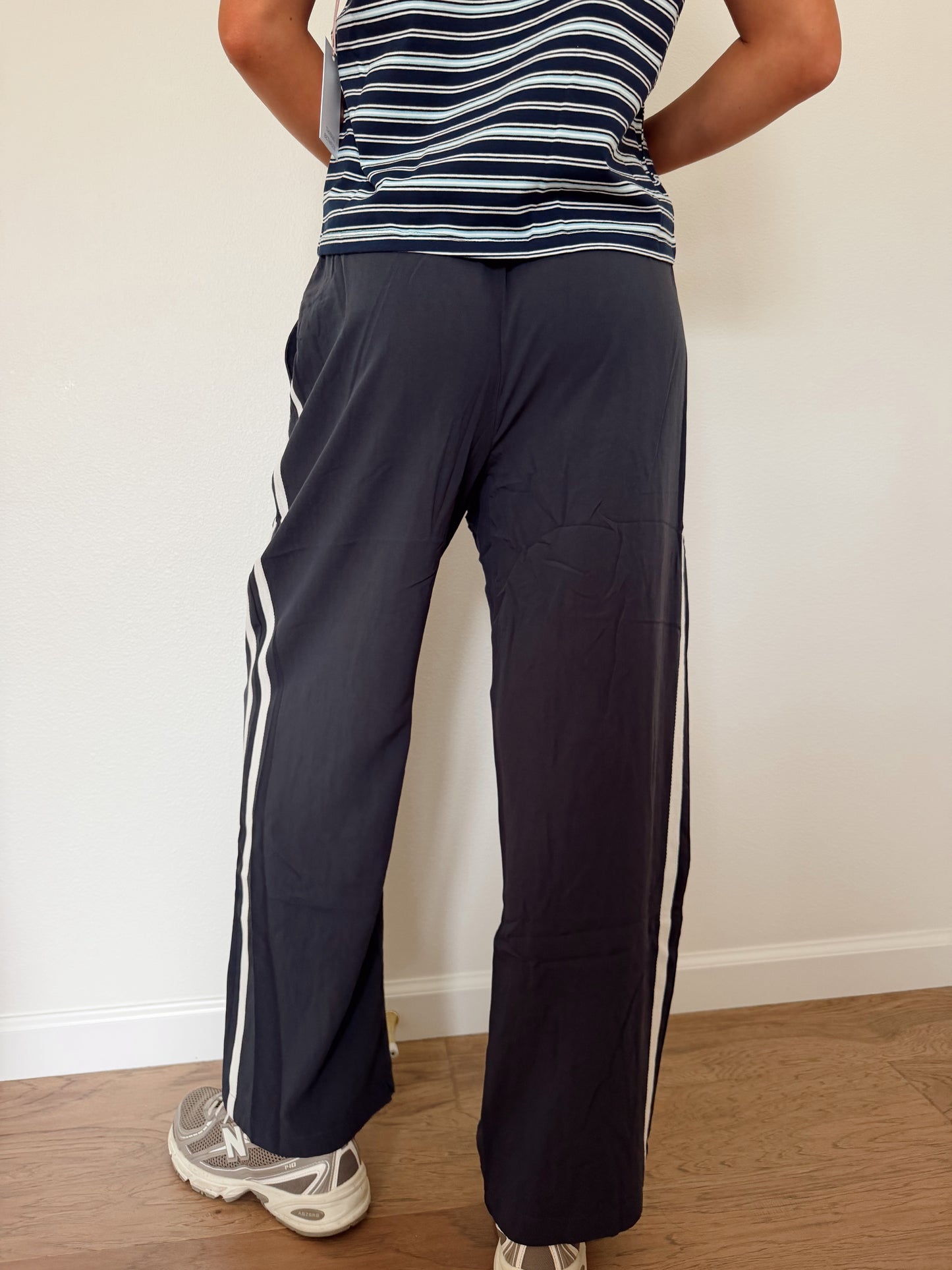 navy drift track pants