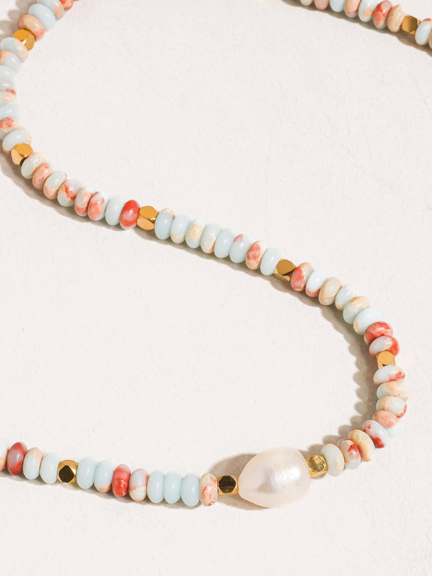 beaded pearl necklace