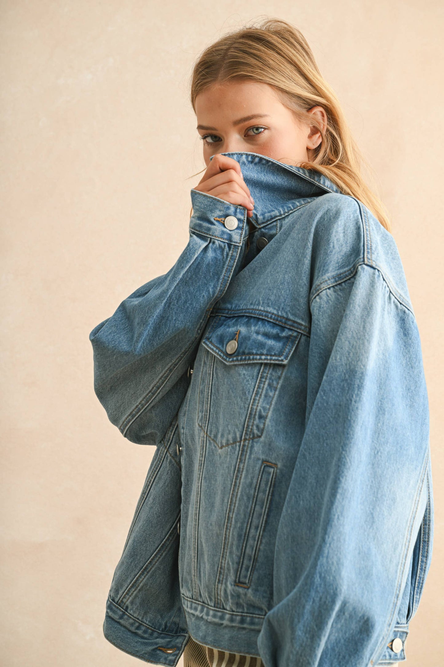 everyday oversized denim jacket