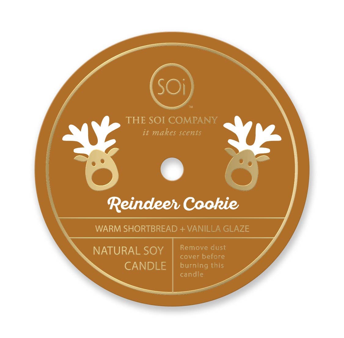 reindeer cookie holiday confetti icon candle