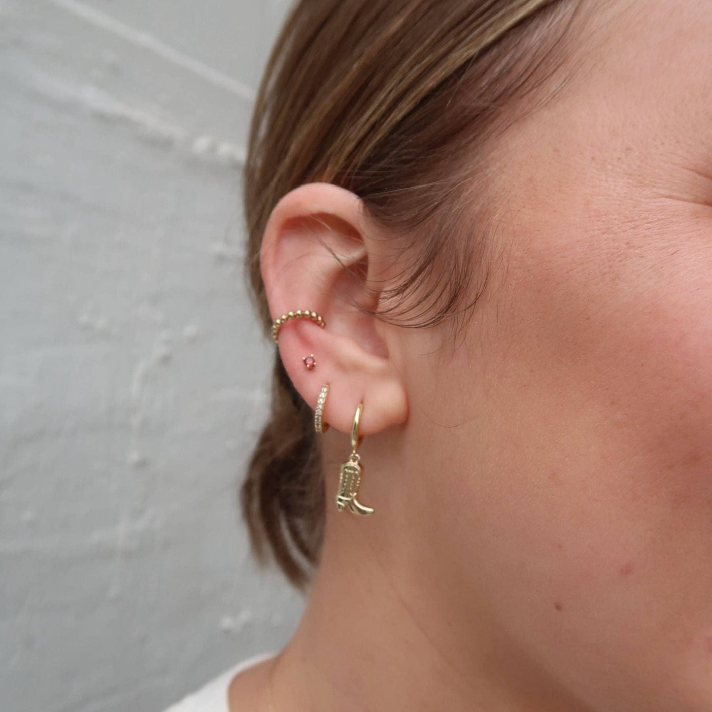 Cowgirl Boot Huggies: Gold