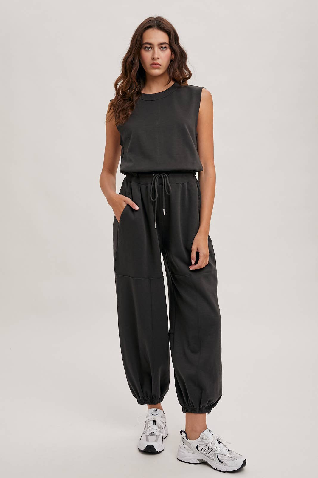 black athletic jumper