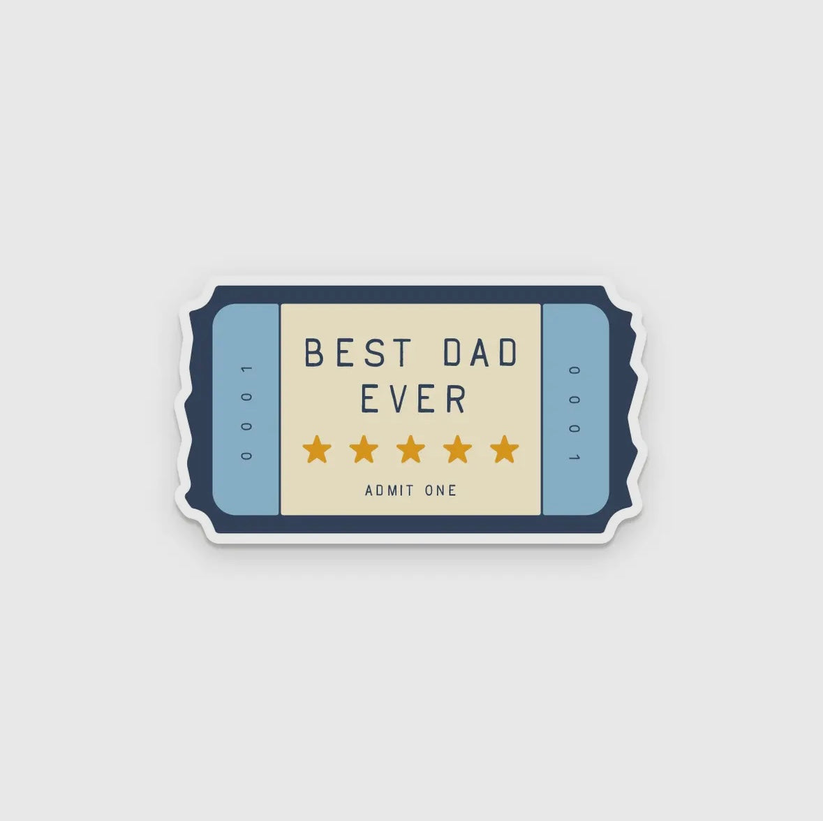 best dad ever sticker