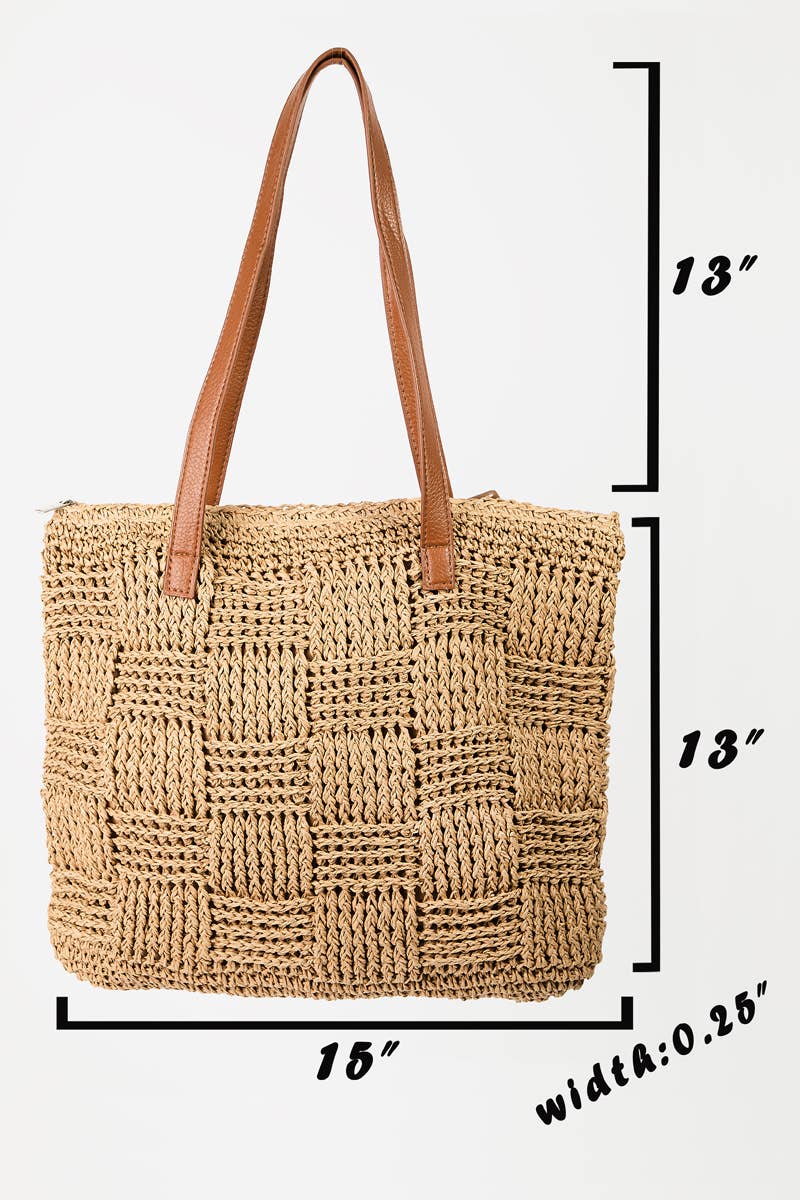 Straw Weaved Tote Bag