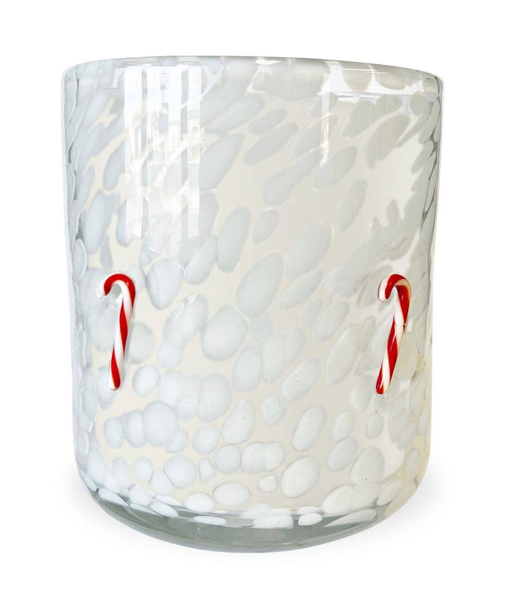 candy cane holiday confetti icon candle