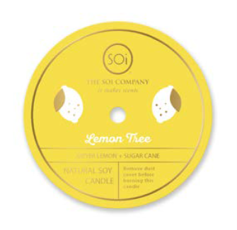 lemon tree icon candle