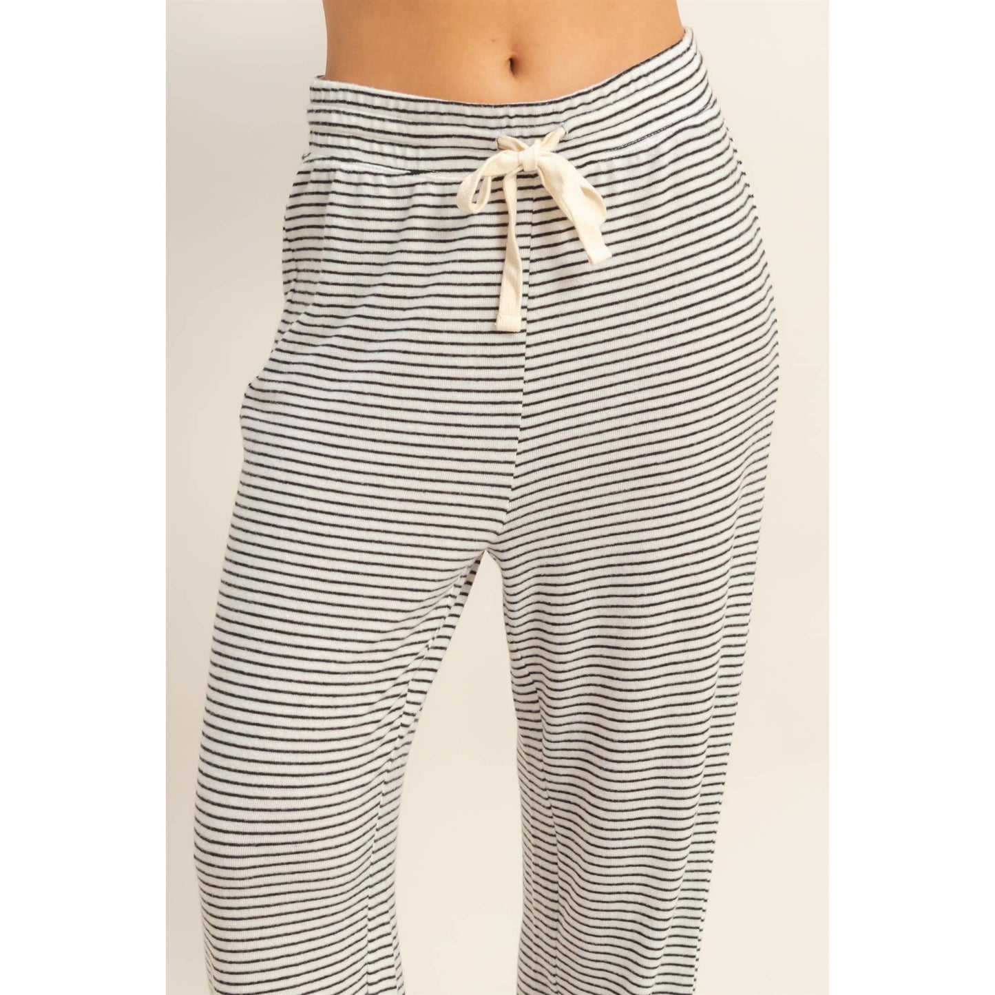 josie striped joggers