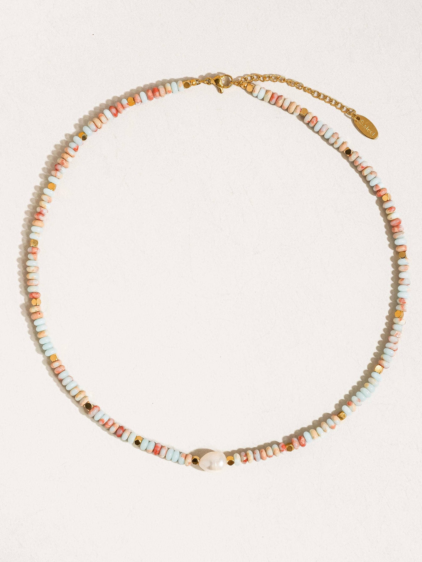 beaded pearl necklace