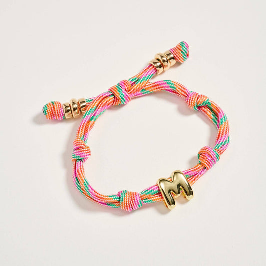 lucky letter bracelet