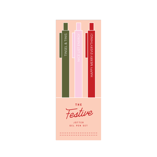 festive gel pen set