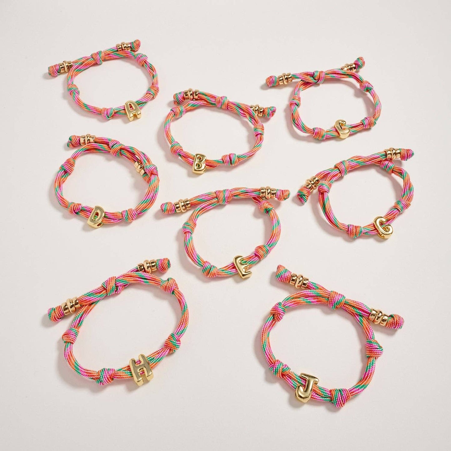 lucky letter bracelet