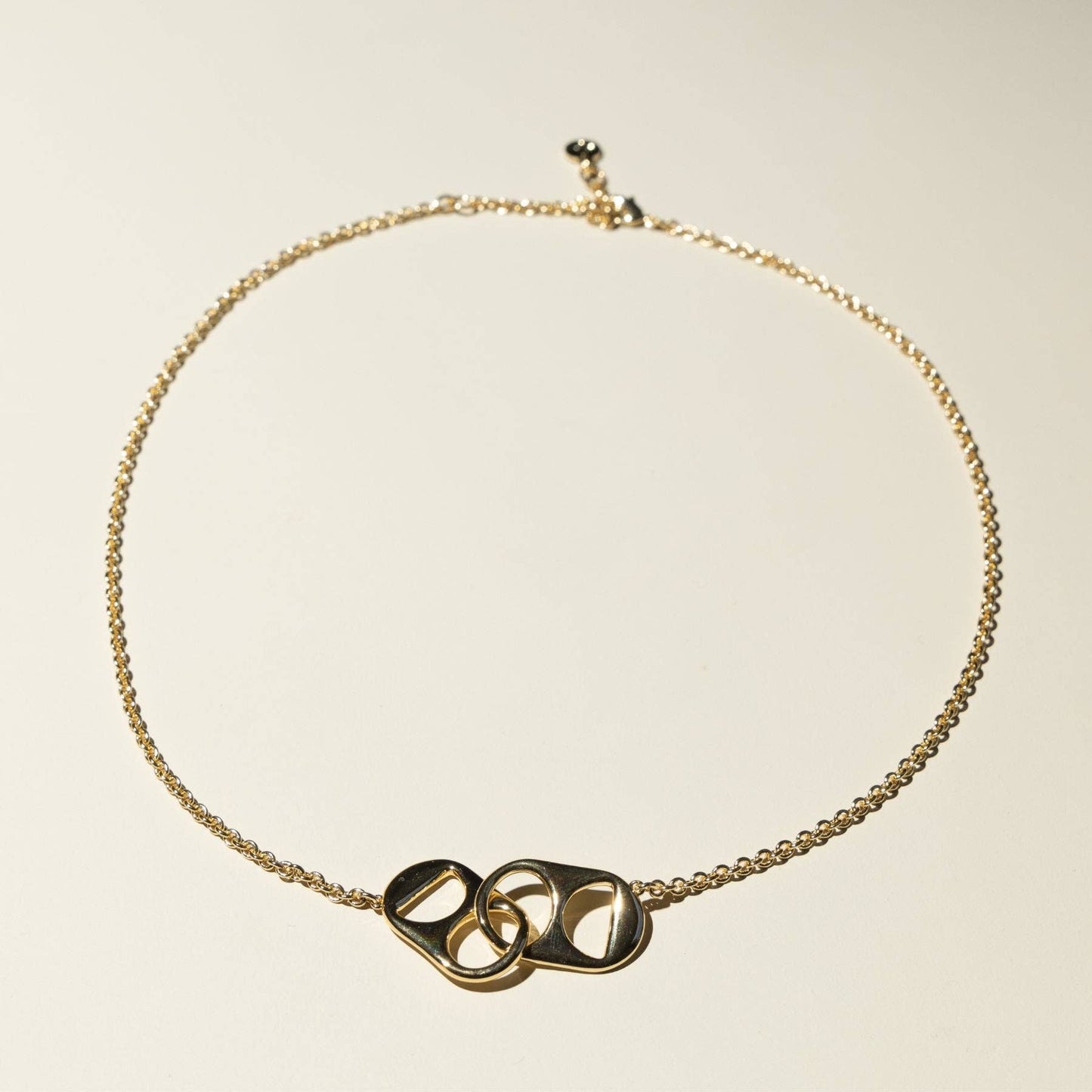 Soda Tab Necklace: Gold / One Size