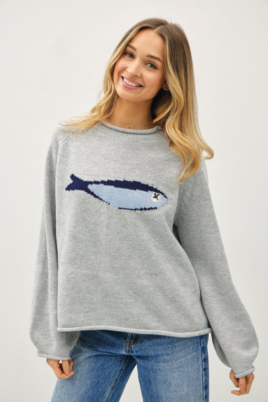 sardine slate sweater