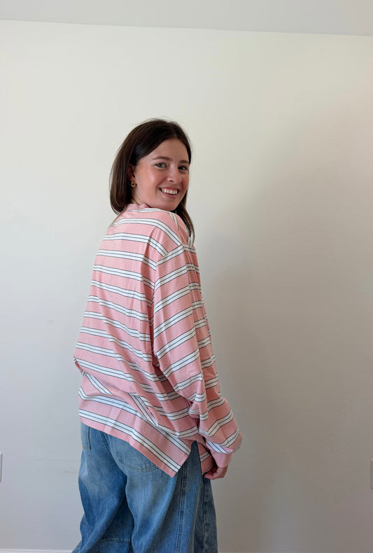 frankie top- baby pink