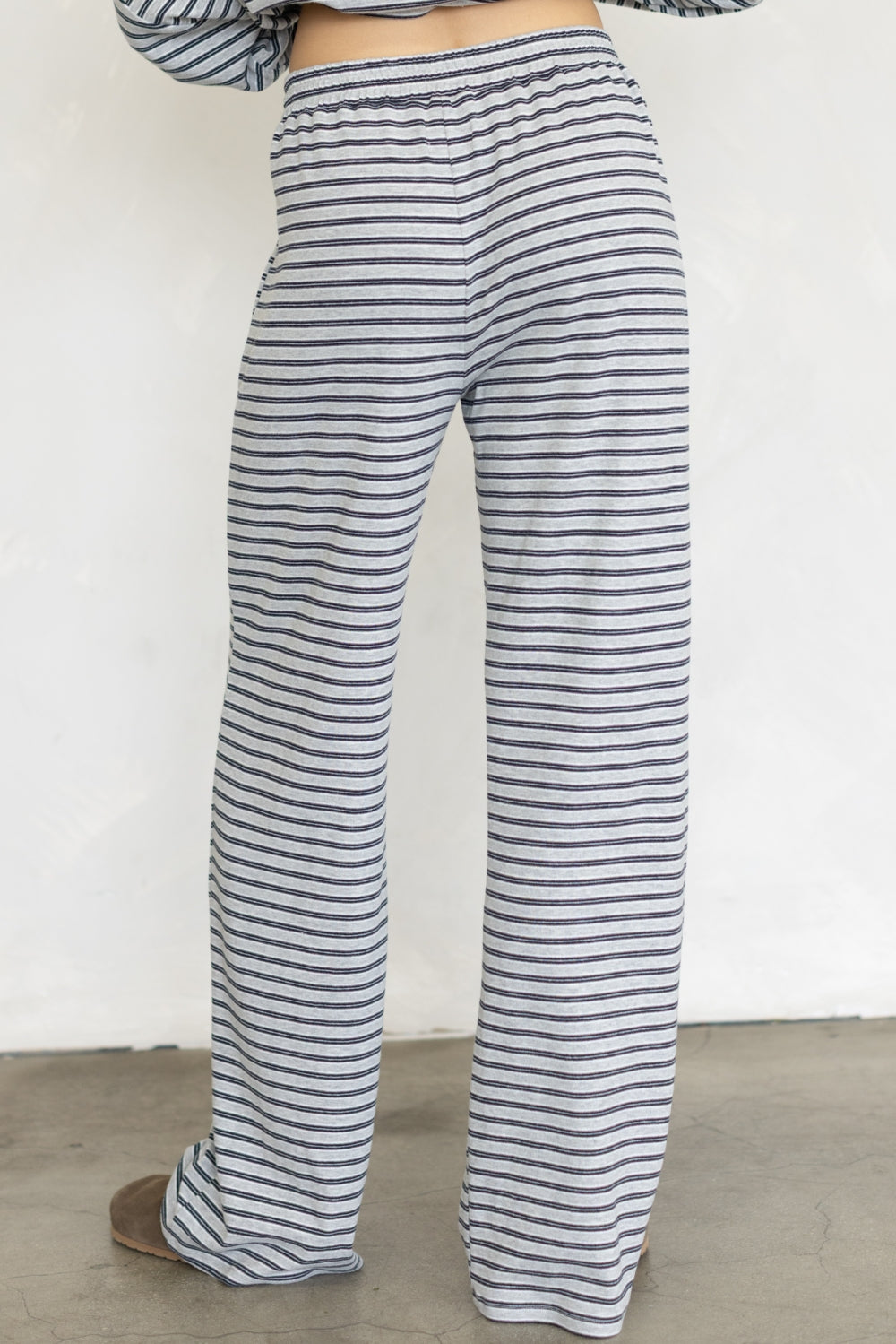 grey cloud striped bottoms