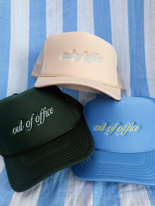 out of office trucker hat