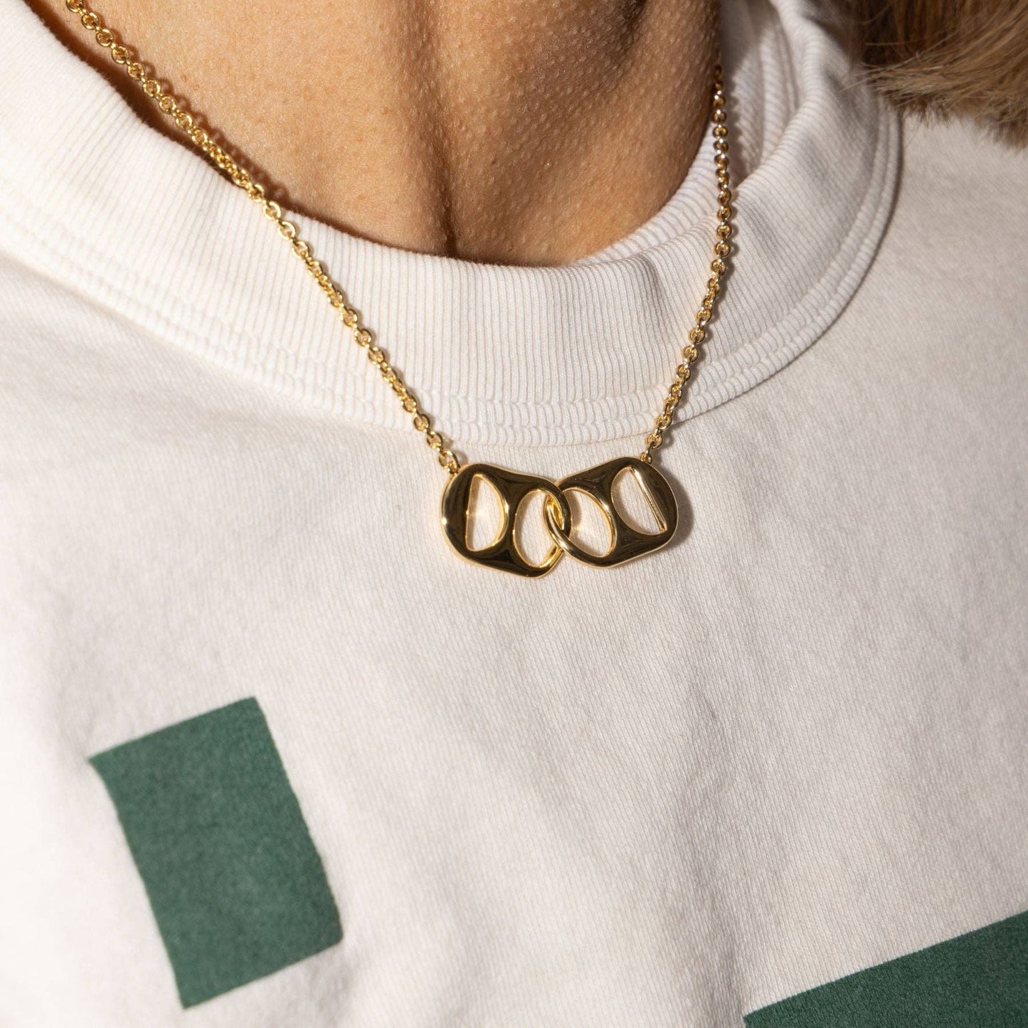 Soda Tab Necklace: Gold / One Size