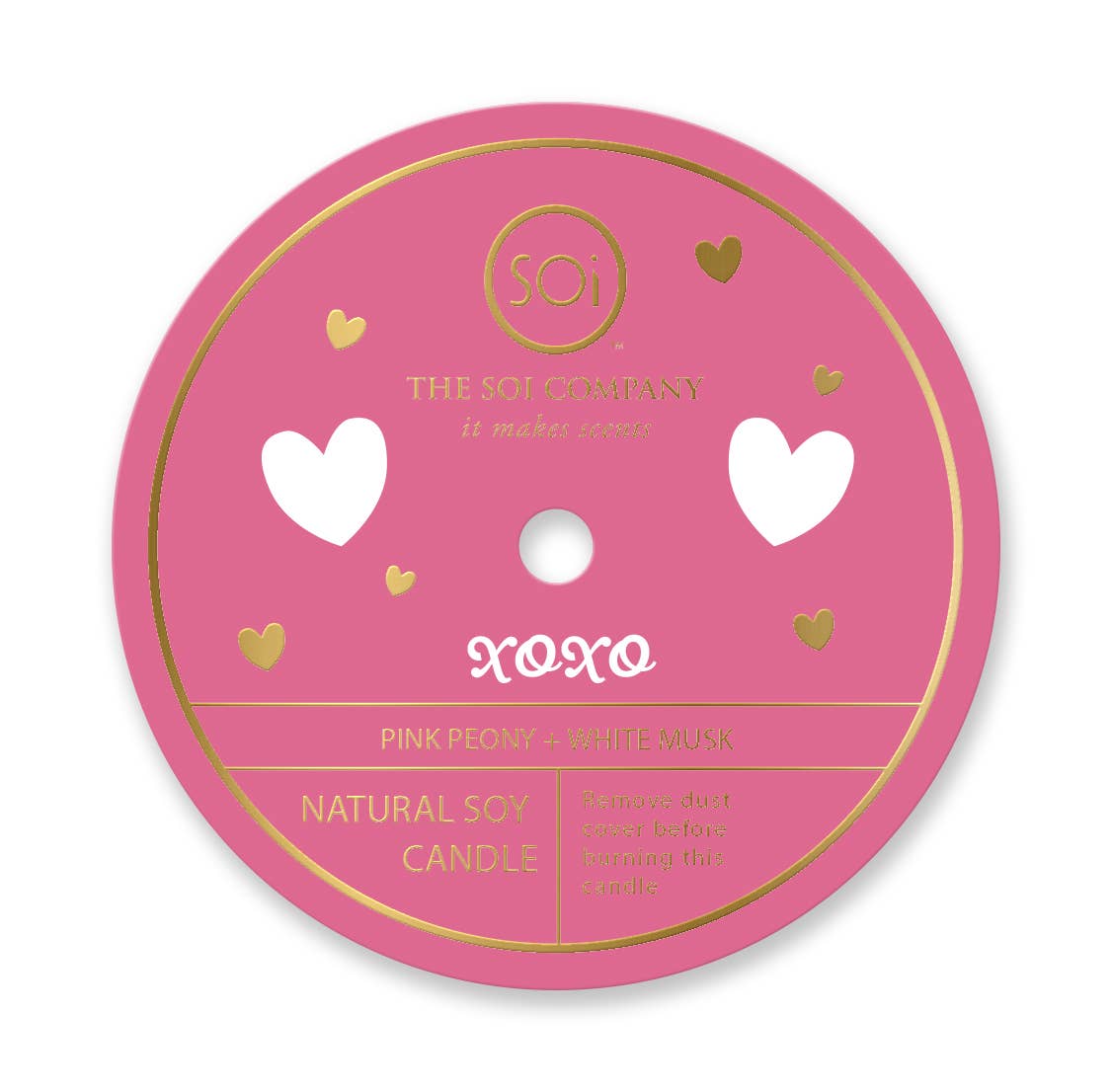 heart icon confetti candle