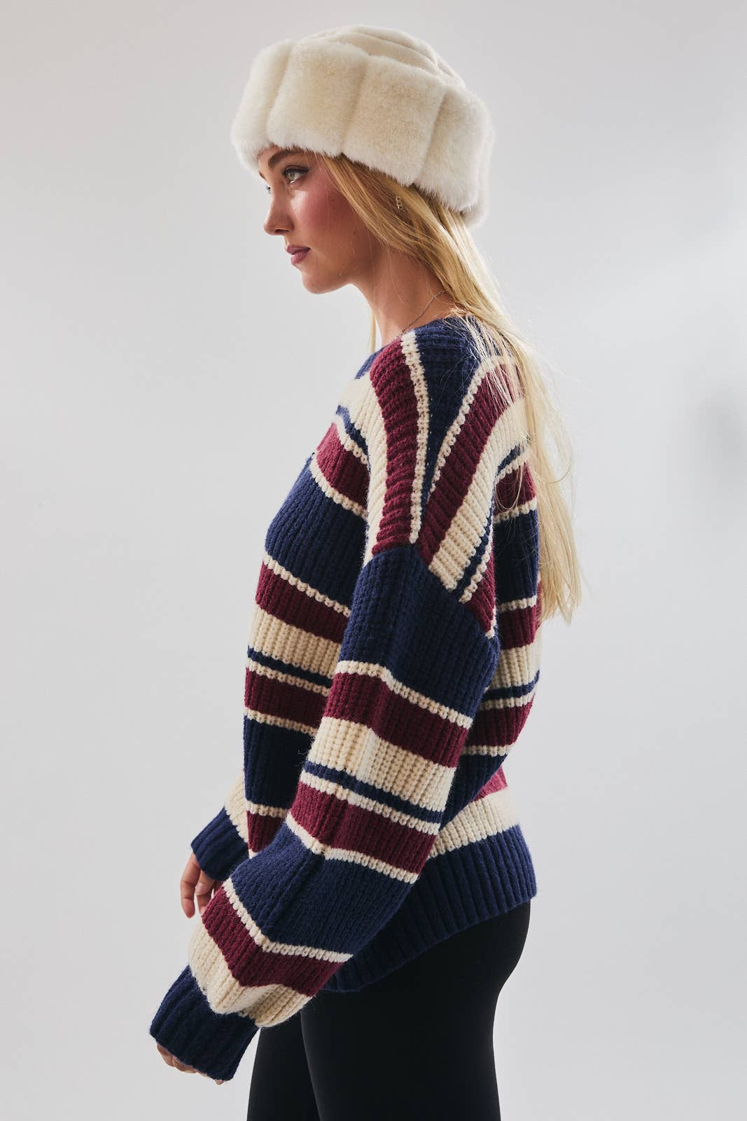 harlow striped knit sweater