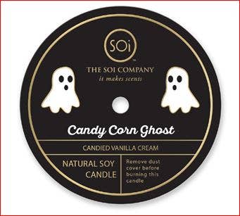 Ghost  Icon Confetti Halloween Candle