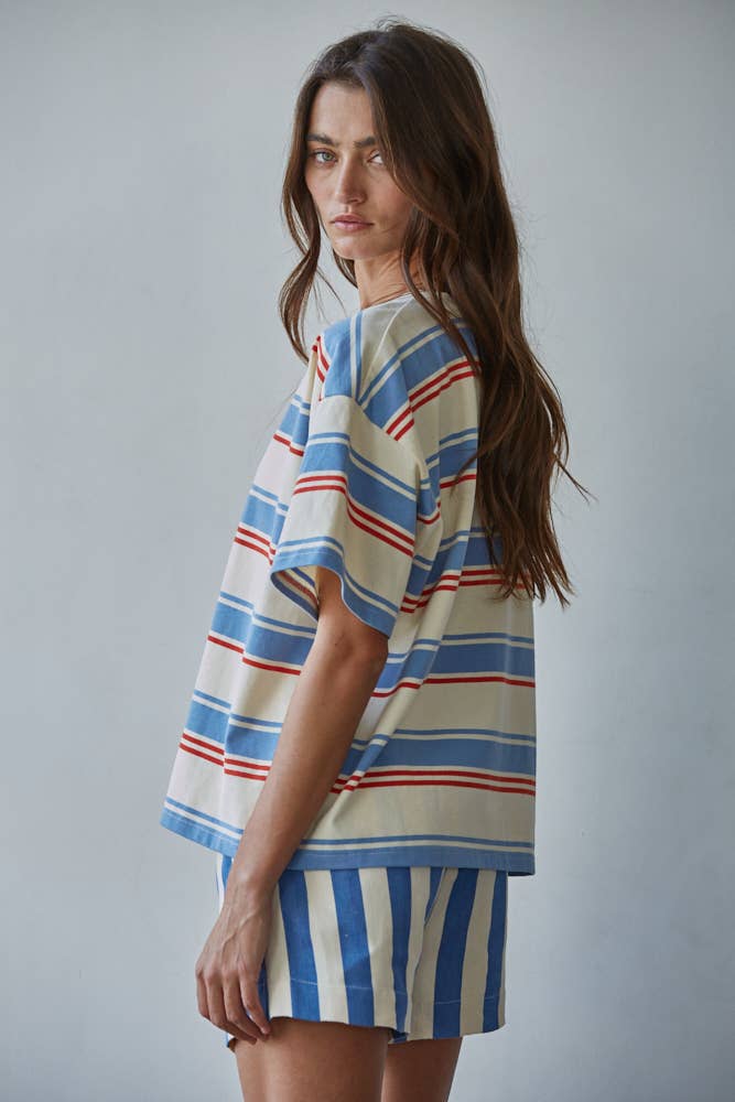 all american striped tee