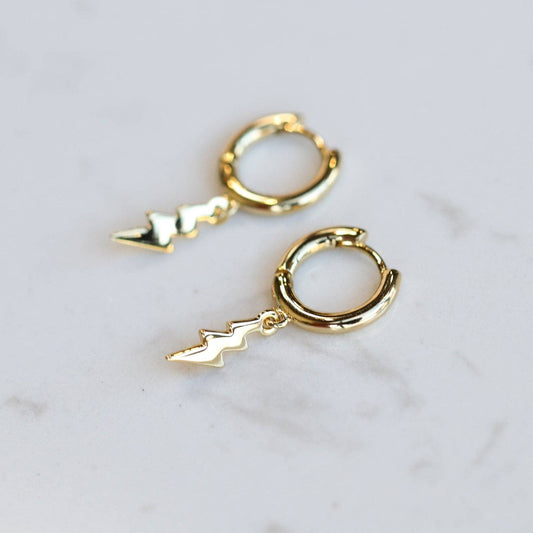 Gold Lightning Bolt Huggies