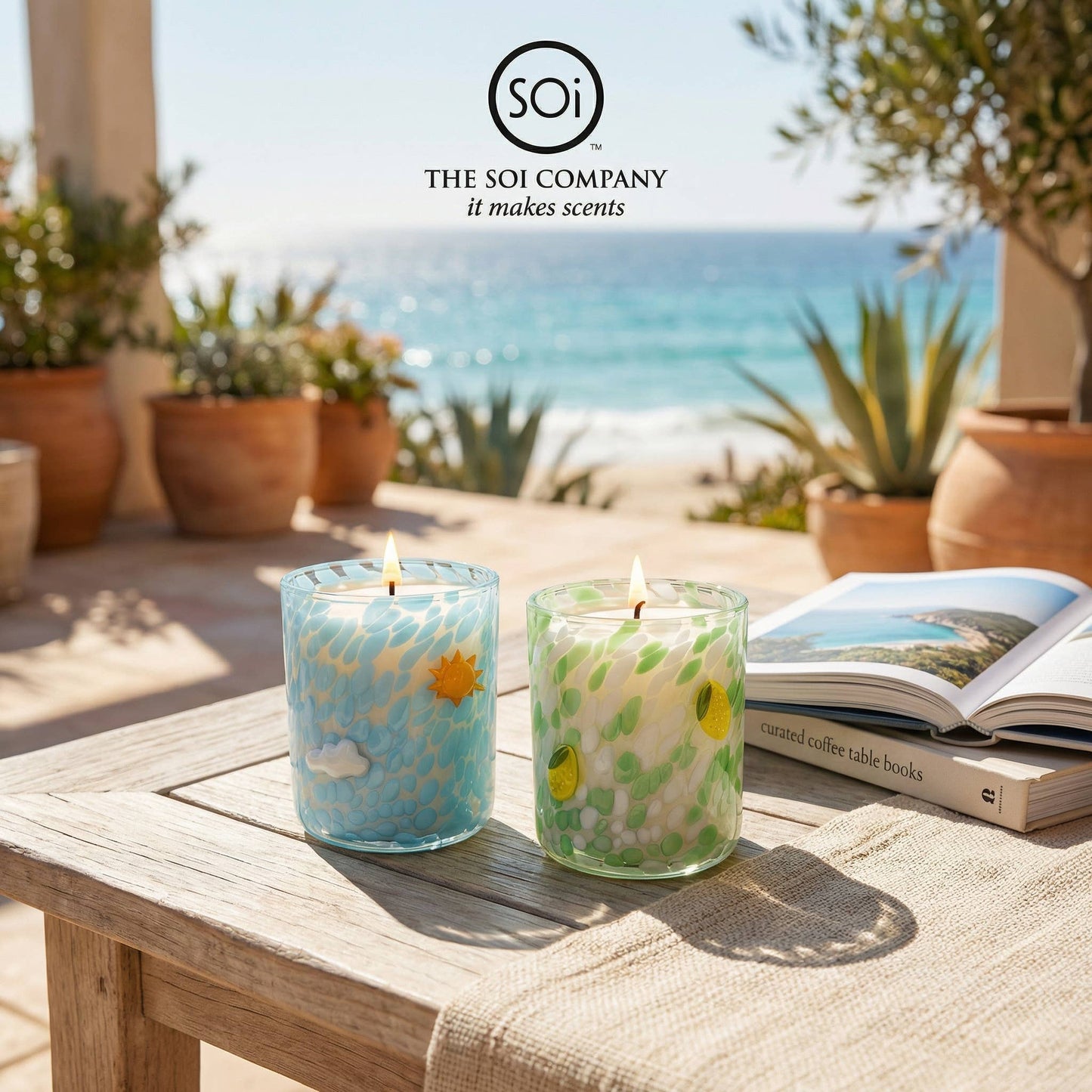 lemon tree icon candle