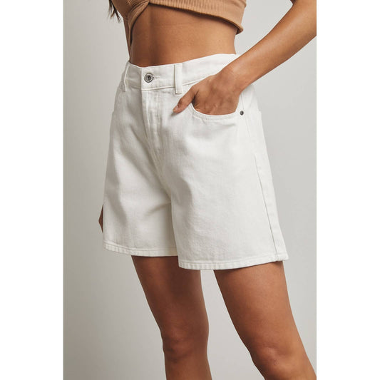 classic cotton white shorts