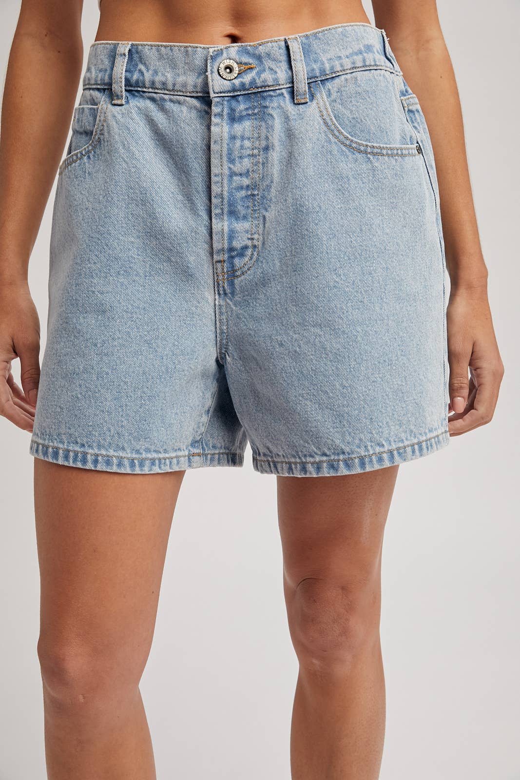 classic cotton denim shorts