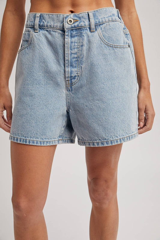 classic cotton denim shorts