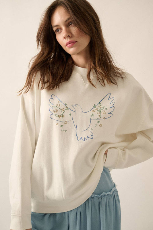 dove graphic crewneck