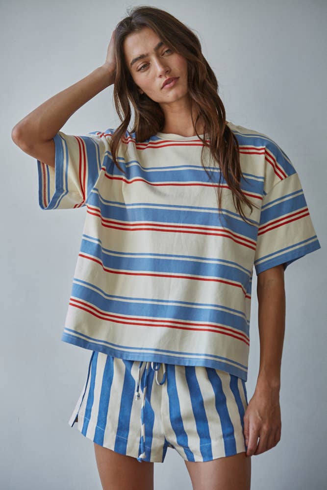 all american striped tee