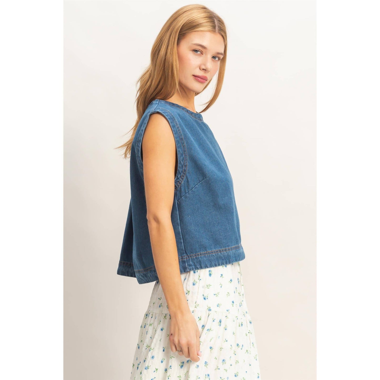 everyday denim tank