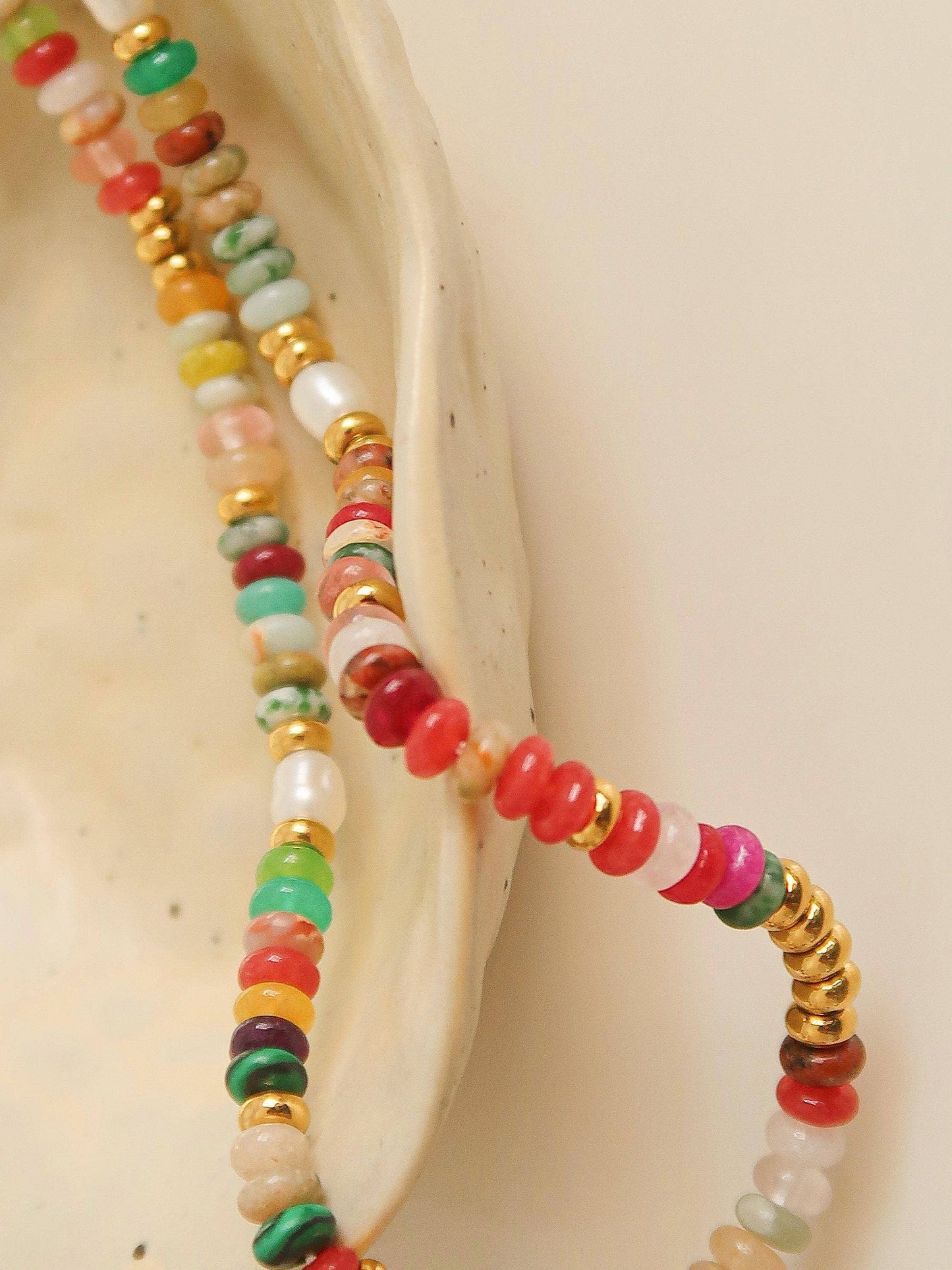 sunny beaded necklace