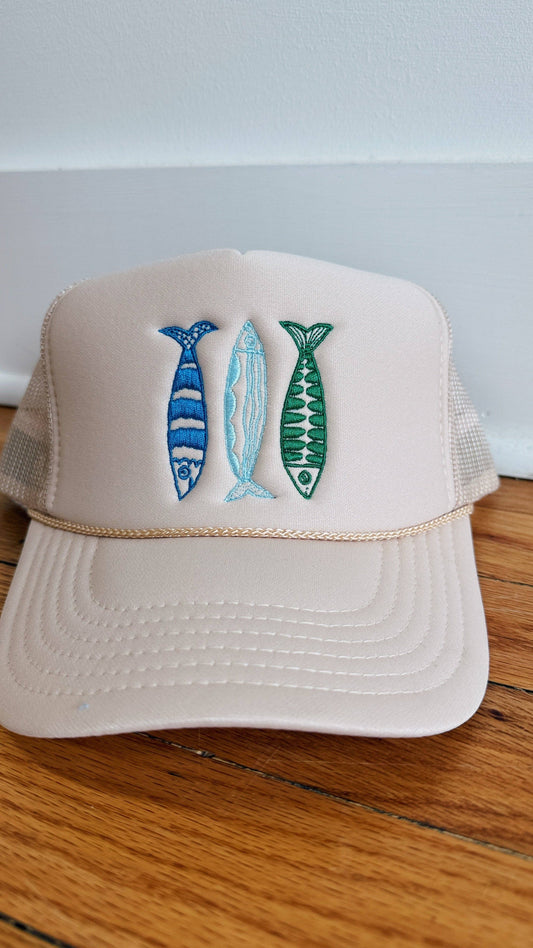 taupe sardine hat