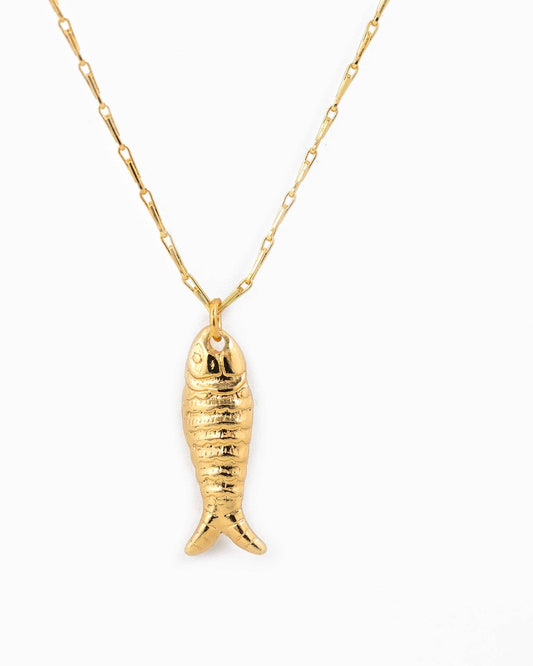 sea life gold necklace